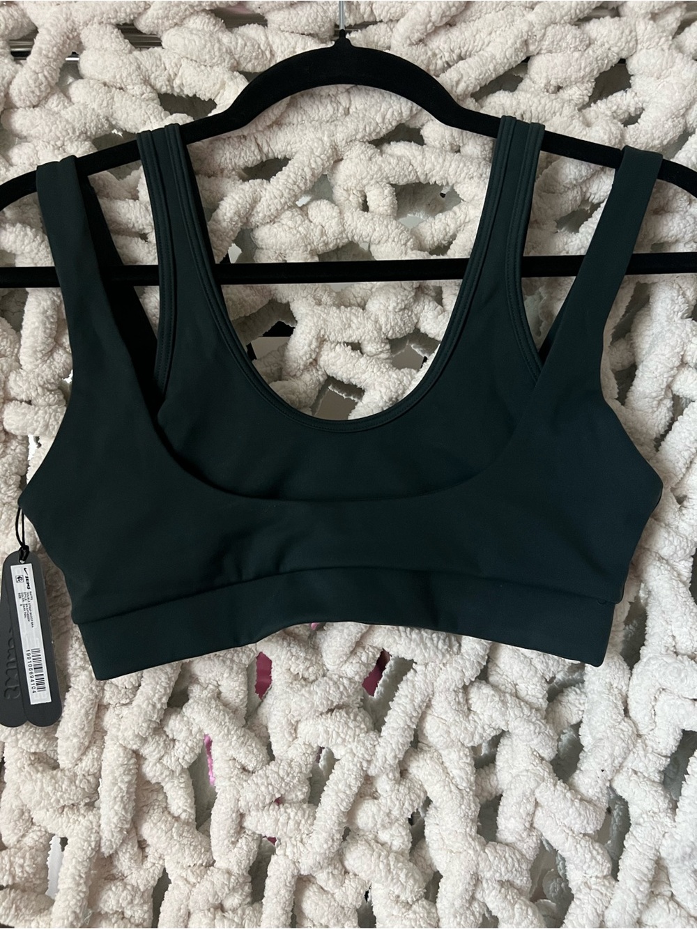 NIKE SKIMS MATTE DOUBLE STRAP SCOOP BRA - DARK TEAL